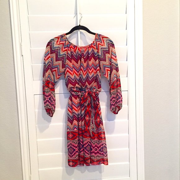 Speechless Chevron Dress - Picture 1 of 7